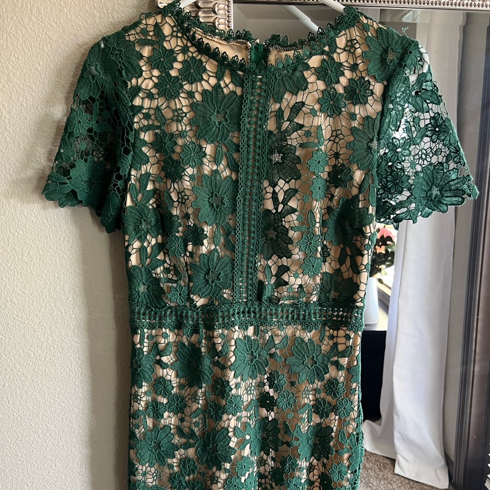 Alter’d State Green Lace Dress